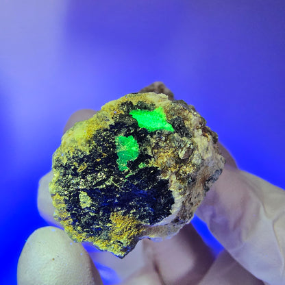 Seltene Schörl Turmalin, Hyalit Opal, Muskovit Stufe Erongo, Namibia 95*29*28mm #12490