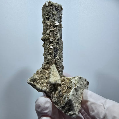 Seltene Schörl Turmalin, Hyalit Opal, Muskovit Stufe Erongo, Namibia 86*54*43mm #12491