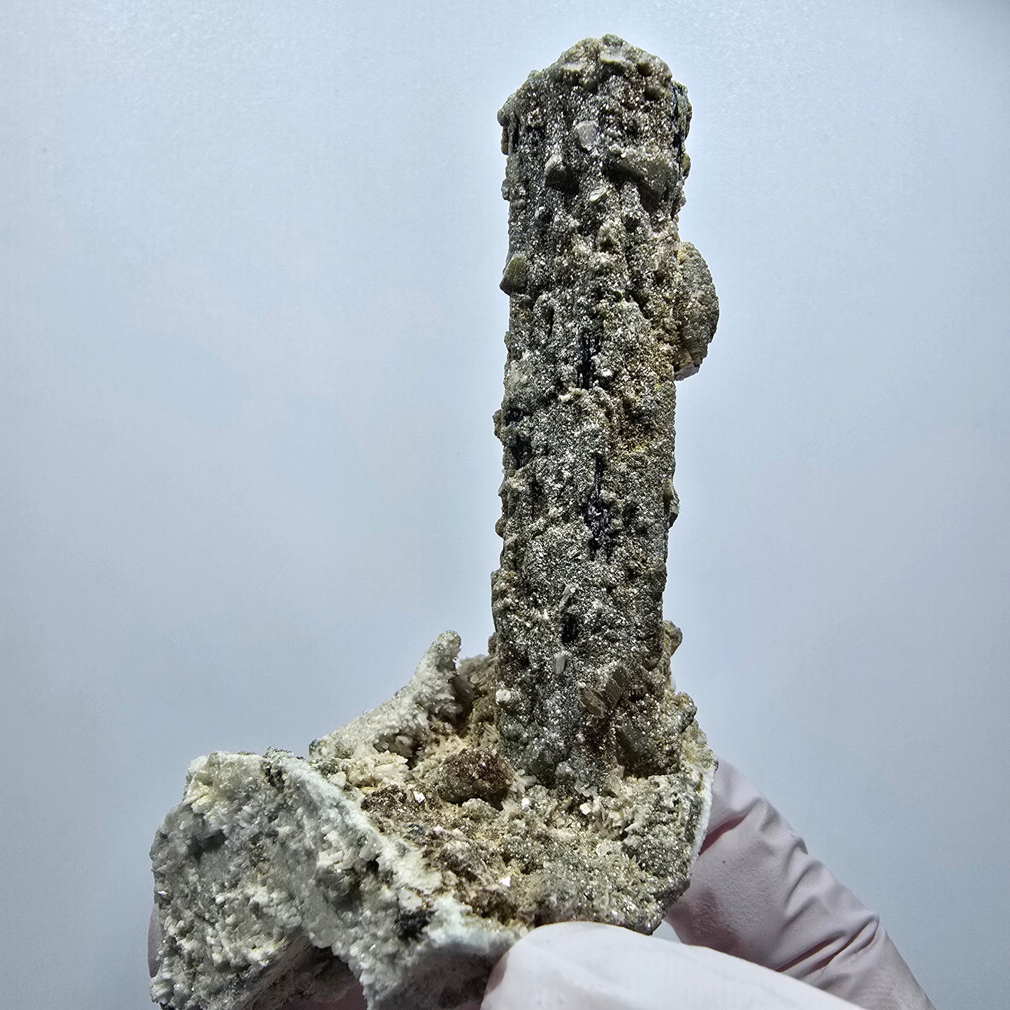 Seltene Schörl Turmalin, Hyalit Opal, Muskovit Stufe Erongo, Namibia 86*54*43mm #12491