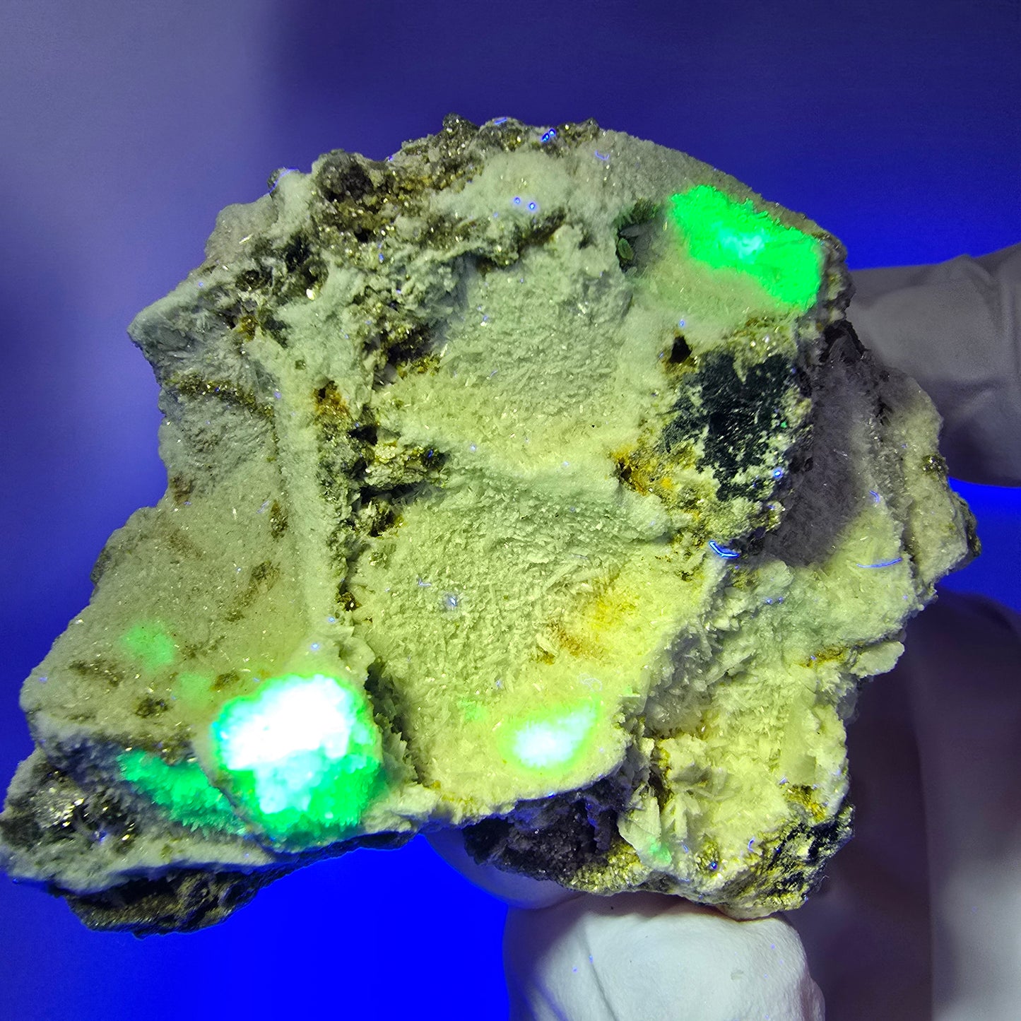 Seltene Schörl Turmalin, Hyalit Opal, Muskovit Stufe Erongo, Namibia 86*54*43mm #12491