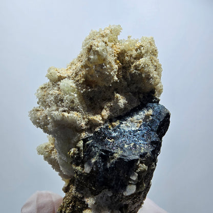 Seltene Schörl Turmalin, Hyalit Opal, Muskovit Stufe Erongo, Namibia 65*33*26mm #12492