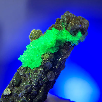 Seltene Schörl Turmalin, Hyalit Opal, Muskovit Stufe Erongo, Namibia 39*23*17mm #12496