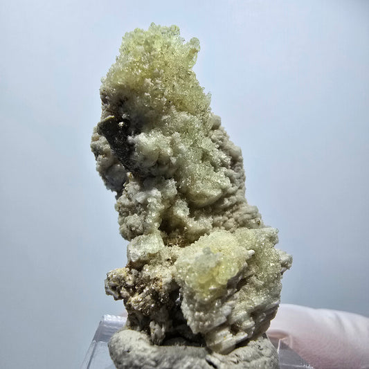 Seltene Hyalit Opal, Muskovit, Orthoklas Stufe Erongo, Namibia 39*24*22mm #12498