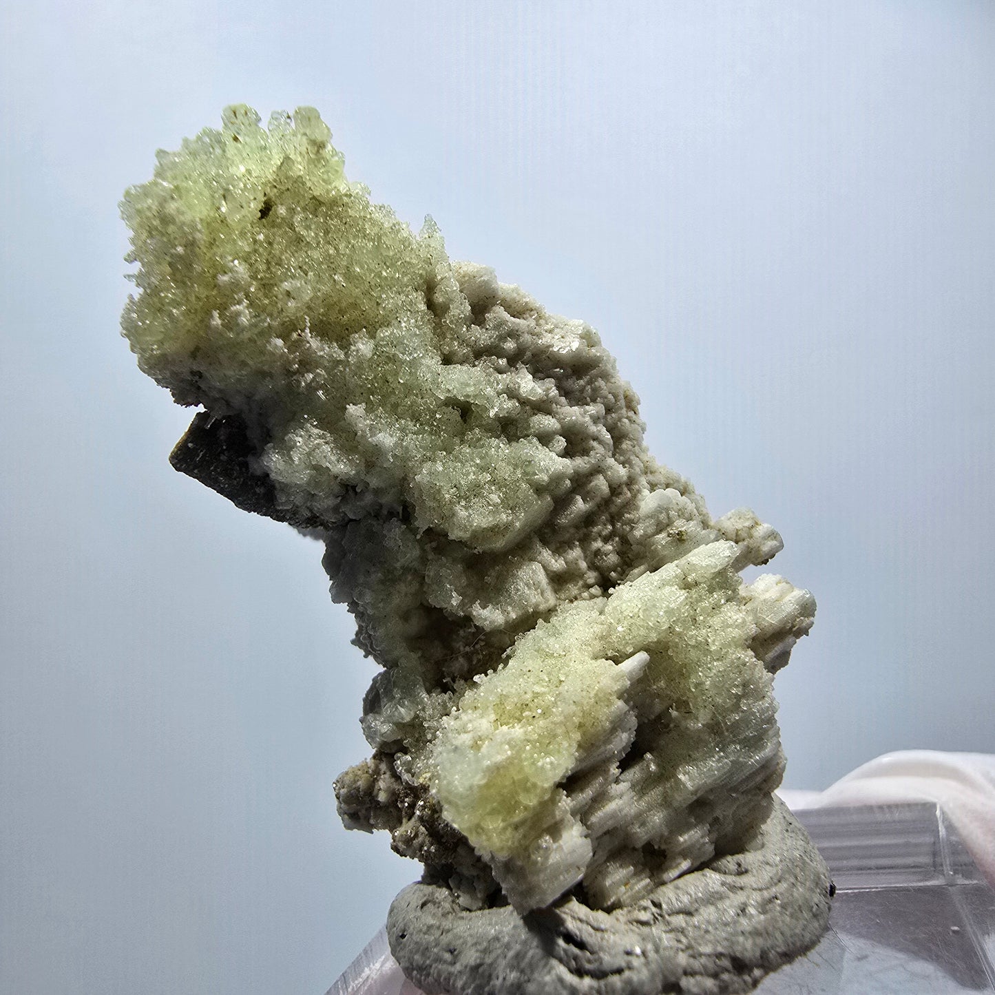 Seltene Hyalit Opal, Muskovit, Orthoklas Stufe Erongo, Namibia 39*24*22mm #12498