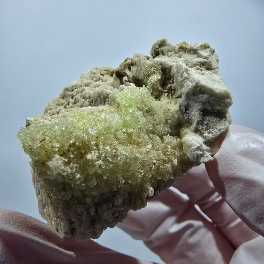 Seltene Hyalit Opal, Muskovit, Orthoklas Stufe Erongo, Namibia 49*33*29mm #12502