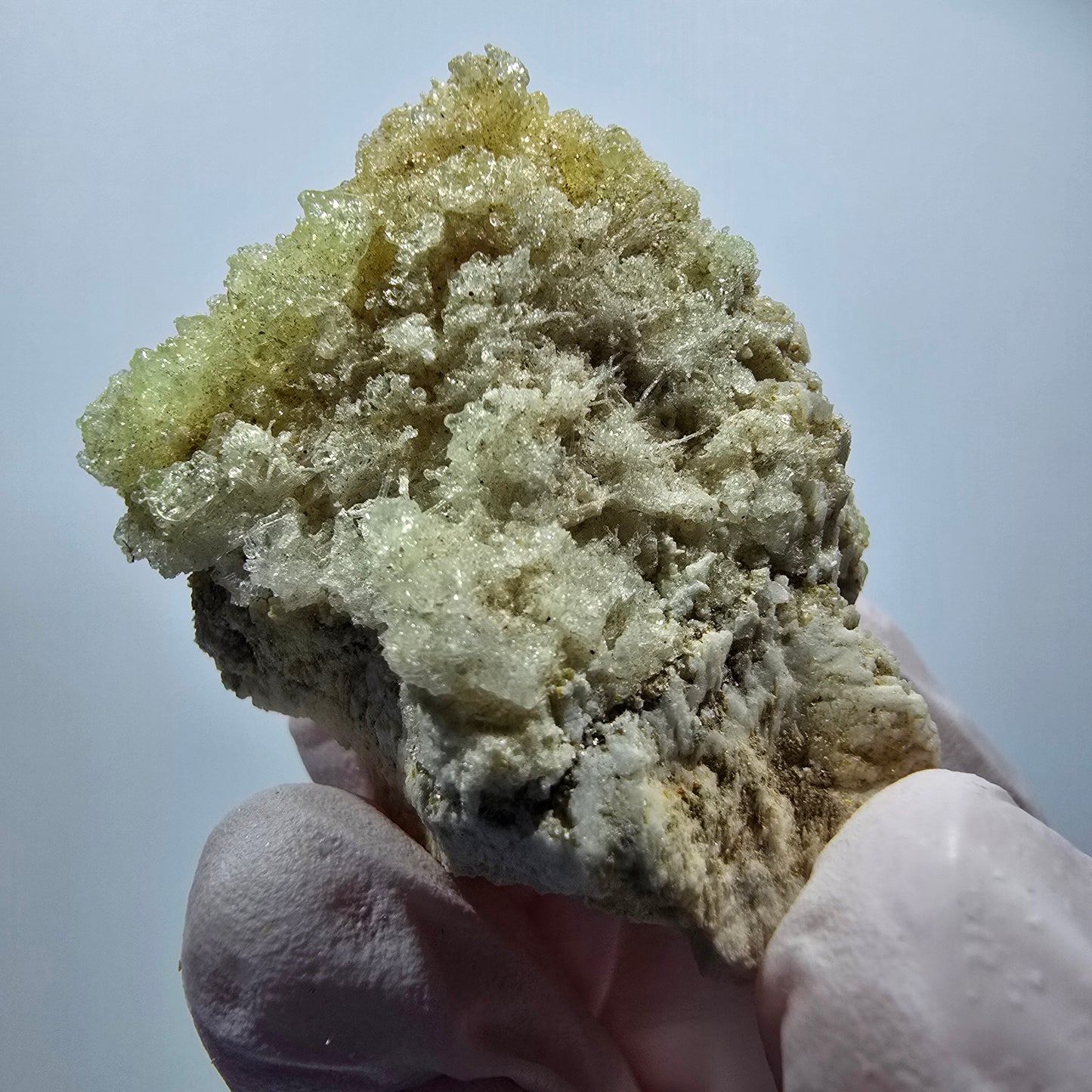 Seltene Hyalit Opal, Muskovit, Orthoklas Stufe Erongo, Namibia 42*31*18mm #12503