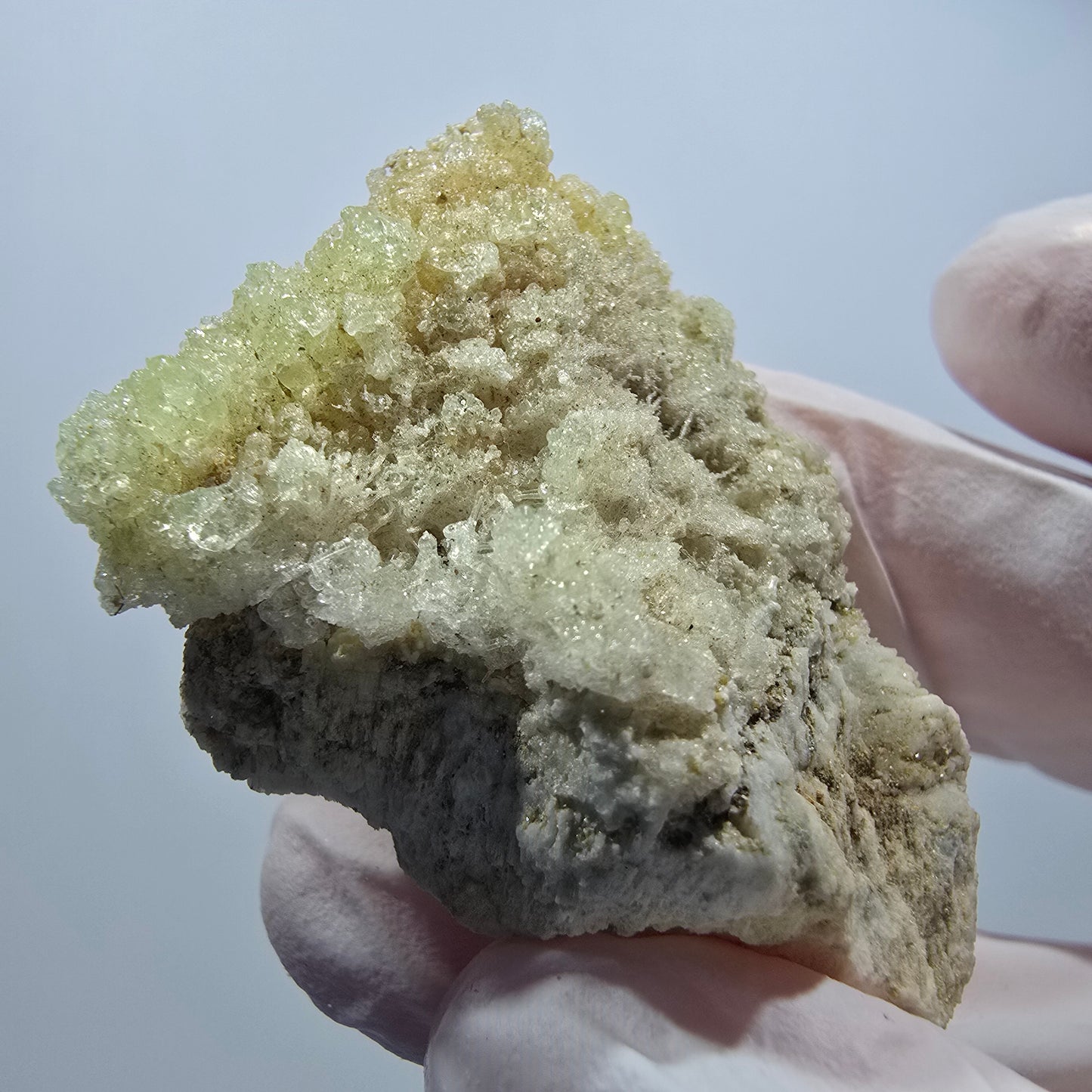 Seltene Hyalit Opal, Muskovit, Orthoklas Stufe Erongo, Namibia 42*31*18mm #12503