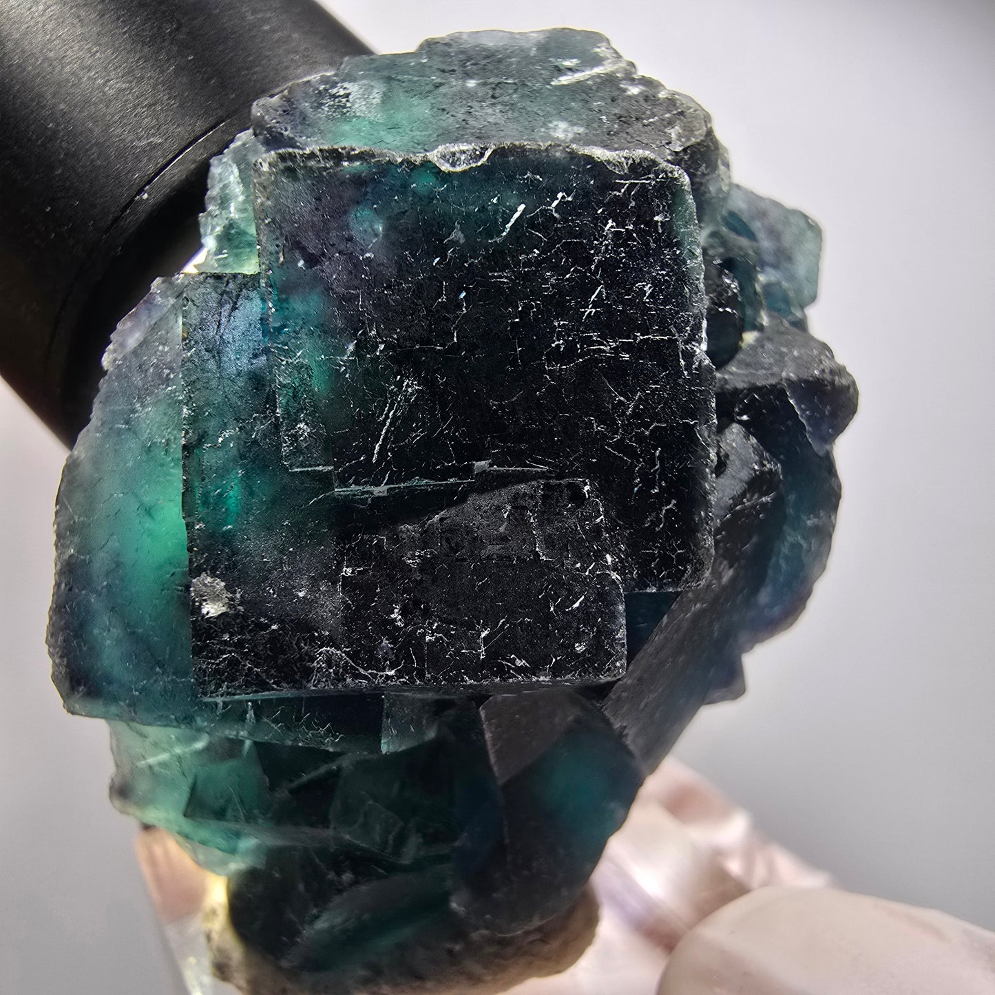 Phantom Fluorit Würfel Stufe, blau Butterfly Pocket, Okorusu, Namibia 49*41*23mm #12505
