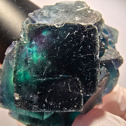 Phantom Fluorit Würfel Stufe, blau Butterfly Pocket, Okorusu, Namibia 49*41*23mm #12505