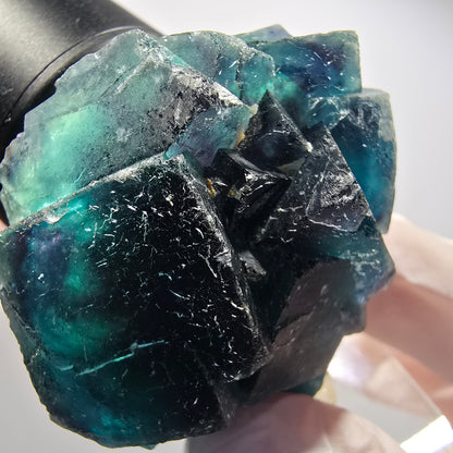 Phantom Fluorit Würfel Stufe, blau Butterfly Pocket, Okorusu, Namibia 49*41*23mm #12505