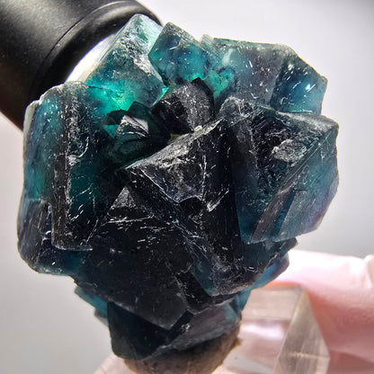 Phantom Fluorit Würfel Stufe, blau Butterfly Pocket, Okorusu, Namibia 49*41*23mm #12505