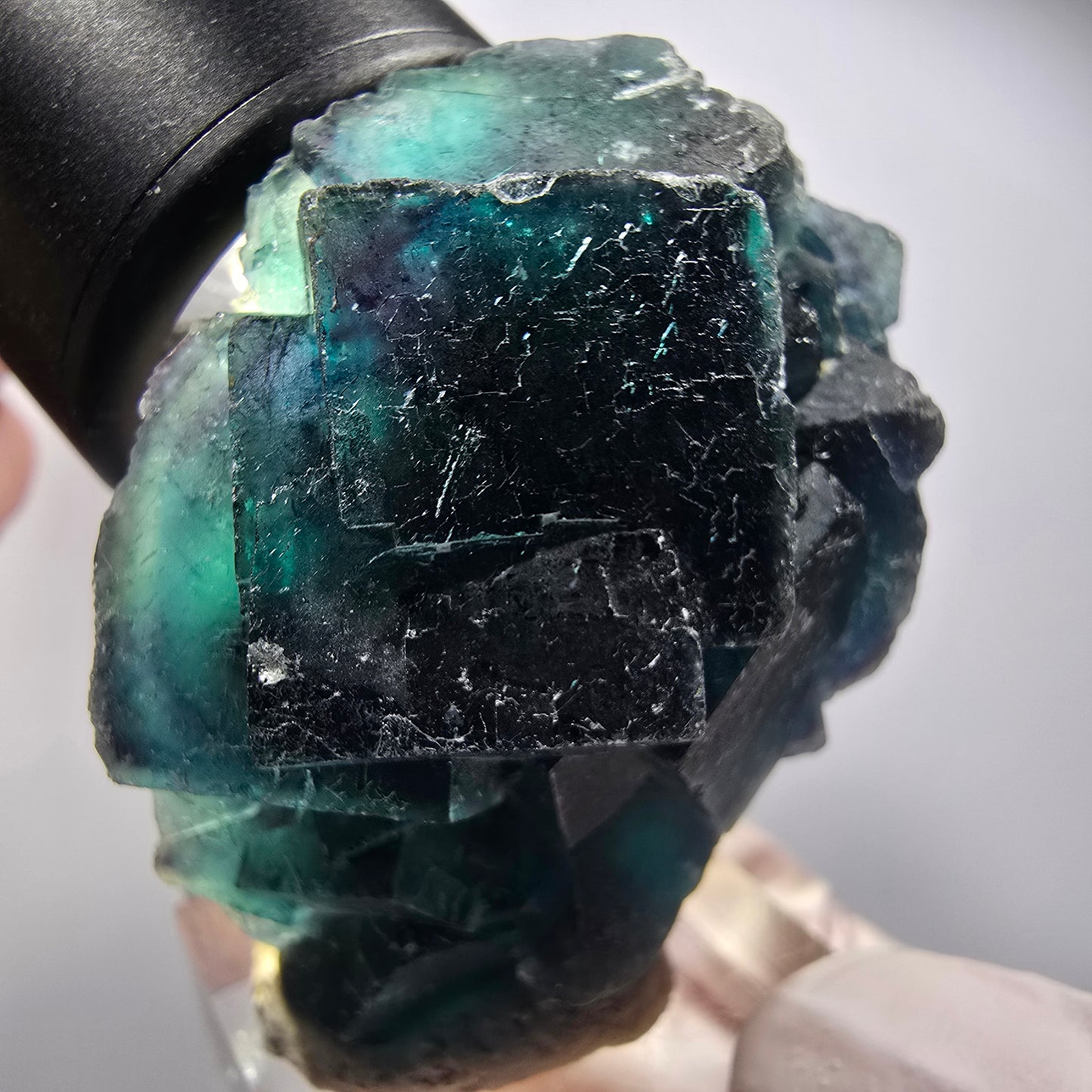 Phantom Fluorit Würfel Stufe, blau Butterfly Pocket, Okorusu, Namibia 49*41*23mm #12505