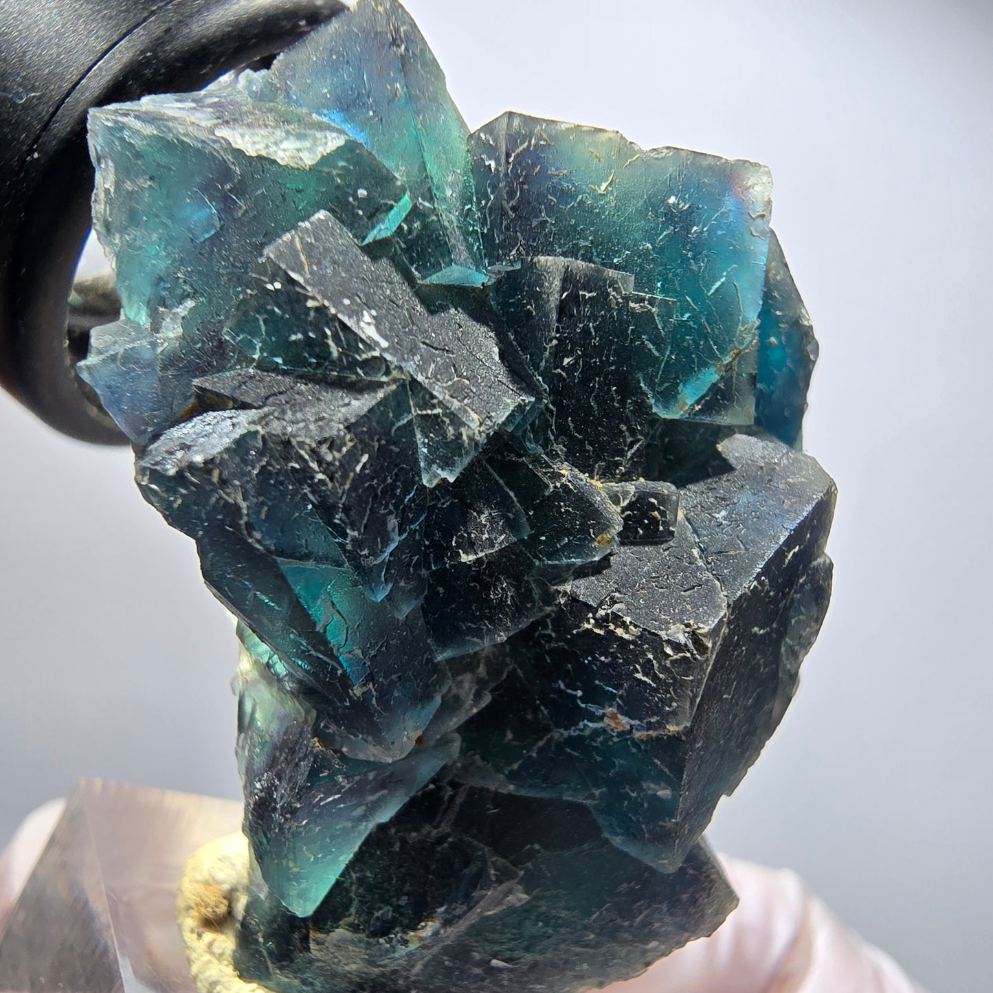 Phantom Fluorit Würfel Stufe, blau Butterfly Pocket, Okorusu, Namibia 48*46*20mm #12506