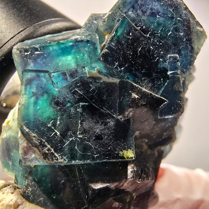 Spécimen de cubes de fluorite fantôme, poche de papillon bleue, Okorusu, Namibie 50*37*24mm #12508