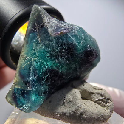 Phantom Fluorite Cube Specimen, Blue Butterfly Pocket, Okorusu, Namibia 32*28*21mm #12513
