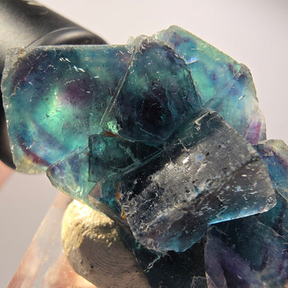 Phantom Fluorit Würfel Stufe, blau Butterfly Pocket, Okorusu, Namibia 41*27*20mm #12515