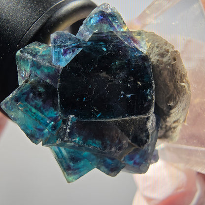 Phantom Fluorit Würfel Stufe, blau Butterfly Pocket, Okorusu, Namibia 30*25*16mm #12528