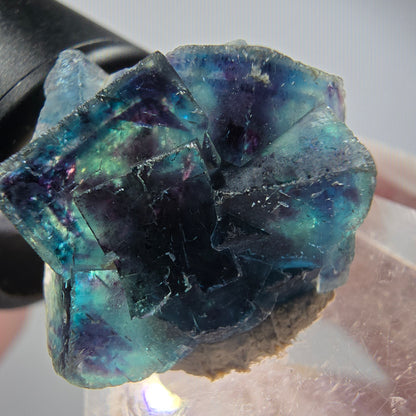 Phantom Fluorit Würfel Stufe, blau Butterfly Pocket, Okorusu, Namibia 26*24*10mm #12530