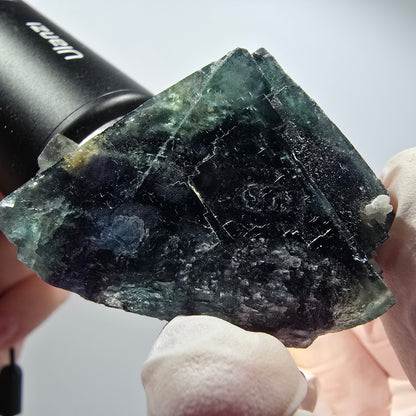 Phantom Fluorit Würfel Stufe, blau Butterfly Pocket, Okorusu, Namibia 52*44*31mm #12544