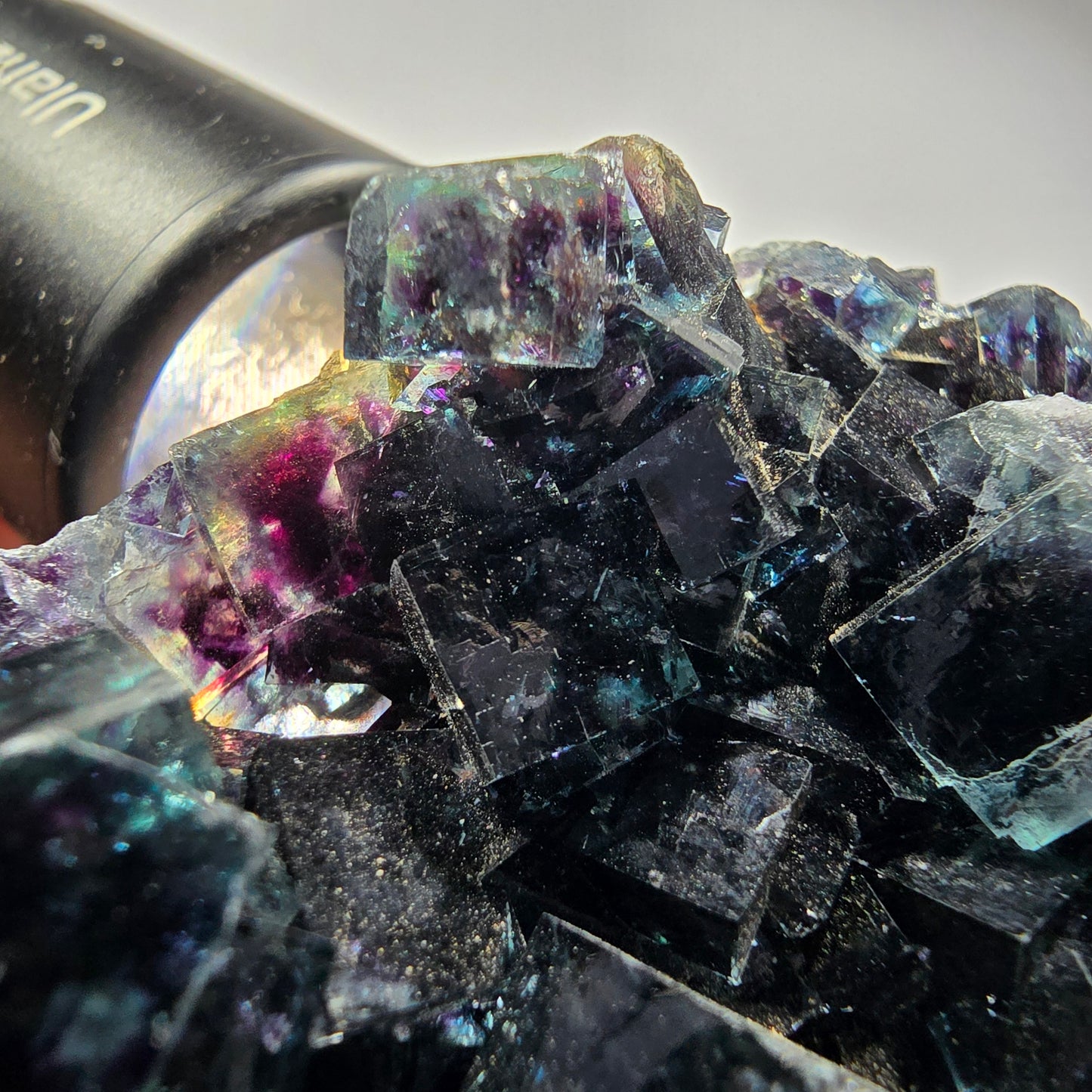 Fluorite fantôme claire, bleue Okorusu, Namibie 74*61*27mm #12545