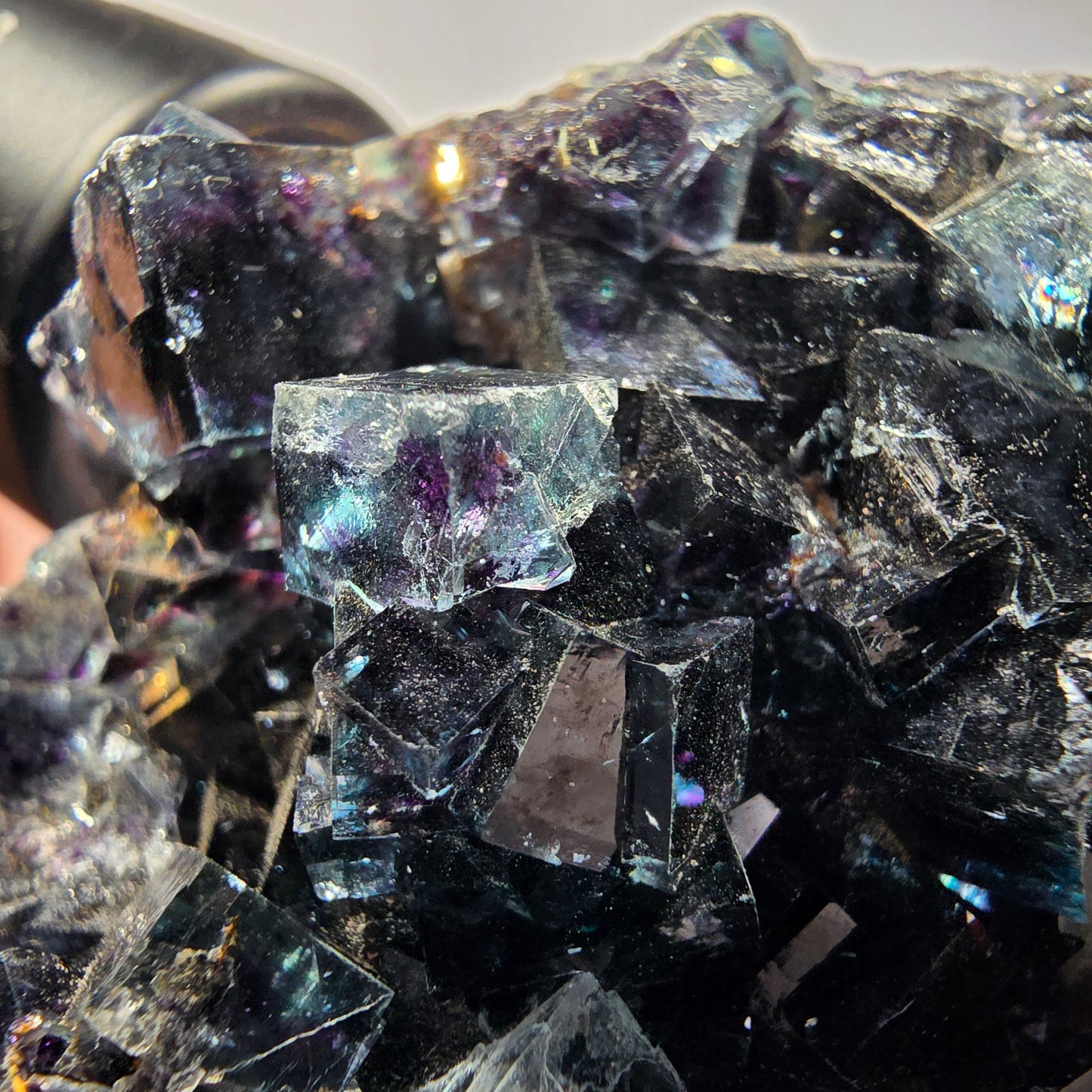 Fluorite fantôme claire, bleue Okorusu, Namibie 74*61*27mm #12545