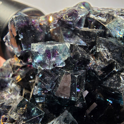 Fluorite fantôme claire, bleue Okorusu, Namibie 74*61*27mm #12545