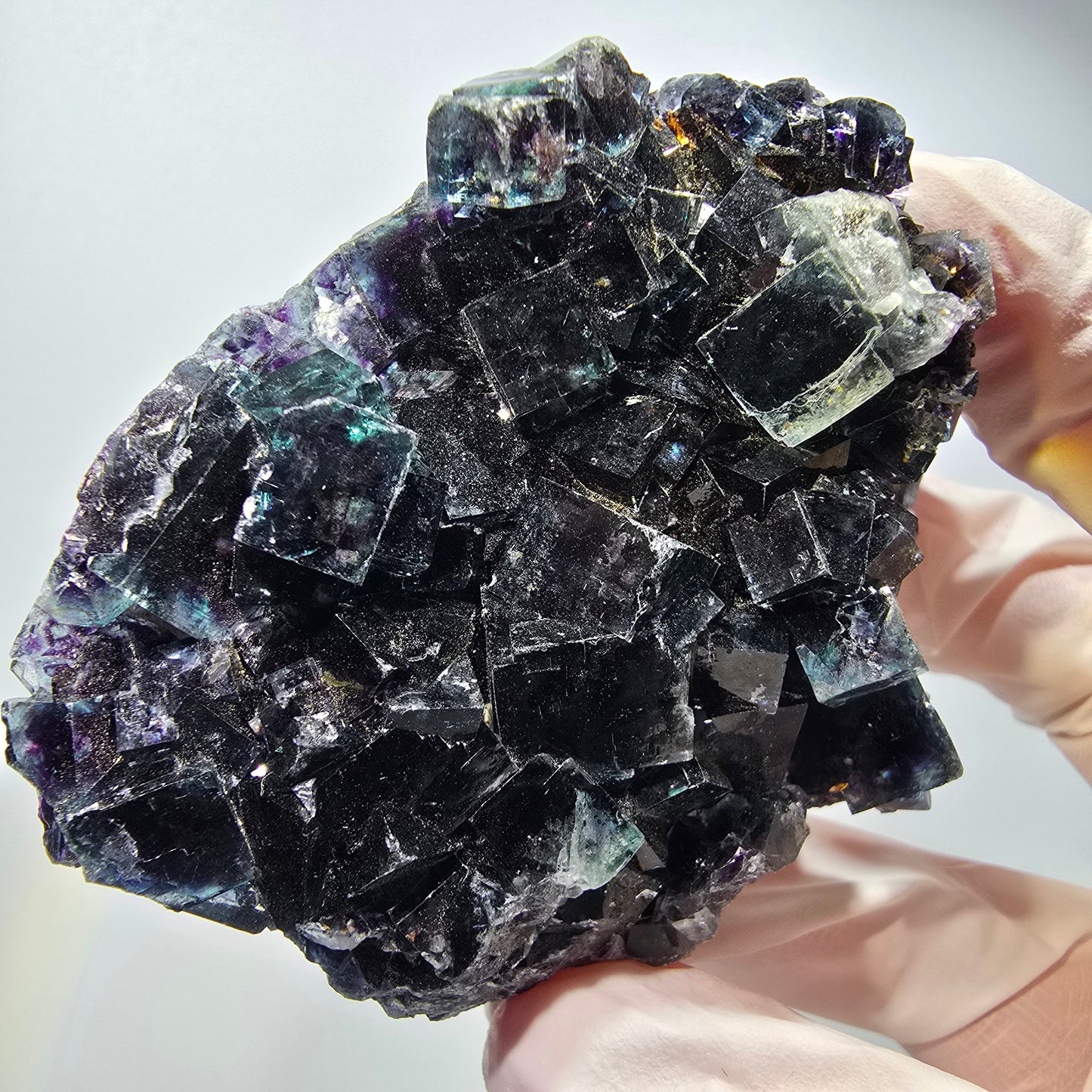 Fluorite fantôme claire, bleue Okorusu, Namibie 74*61*27mm #12545