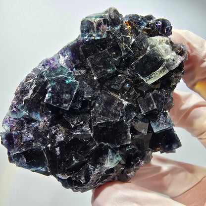 Fluorite fantôme claire, bleue Okorusu, Namibie 74*61*27mm #12545