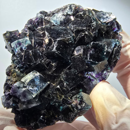 Fluorite fantôme claire, bleue Okorusu, Namibie 74*61*27mm #12545