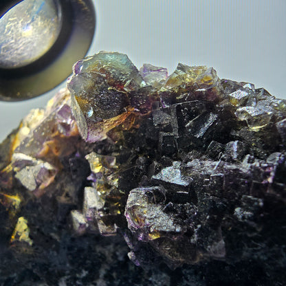 XL Colorful Phantom Fluorite, Schorl Tourmaline, Muscovite, Hyalite Erongo, Namibia 124*112*64mm #12548