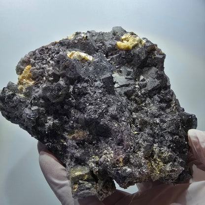XL Colorful Phantom Fluorite, Schorl Tourmaline, Muscovite, Hyalite Erongo, Namibia 124*112*64mm #12548