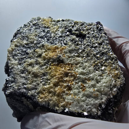 XL Colorful Phantom Fluorite, Schorl Tourmaline, Muscovite, Hyalite Erongo, Namibia 124*112*64mm #12548