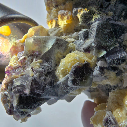 XL Colorful Fluorite, Schorl Tourmaline, Smoky Quartz Muscovite specimen Erongo, Namibia 106*103*70mm #12553