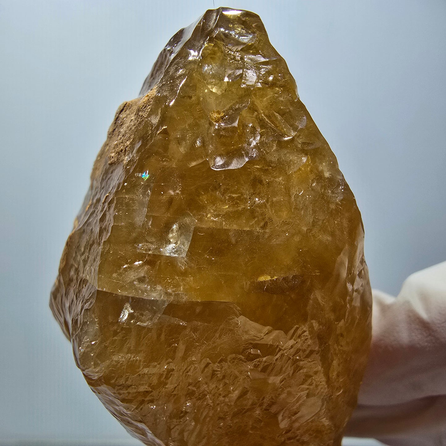 Natural Honey Calcite Crystal, yellow orange Erongo, Namibia 100*45*44mm #12556