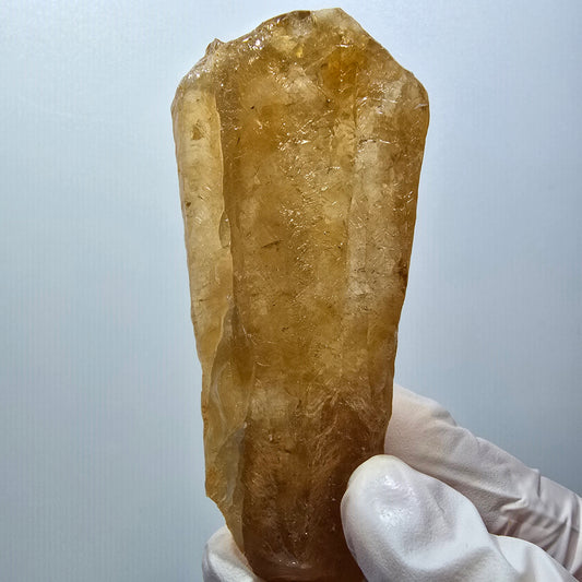 Natürlicher Honig Calcit Kristall, gelb orange Erongo, Namibia 90*39*21mm #12557