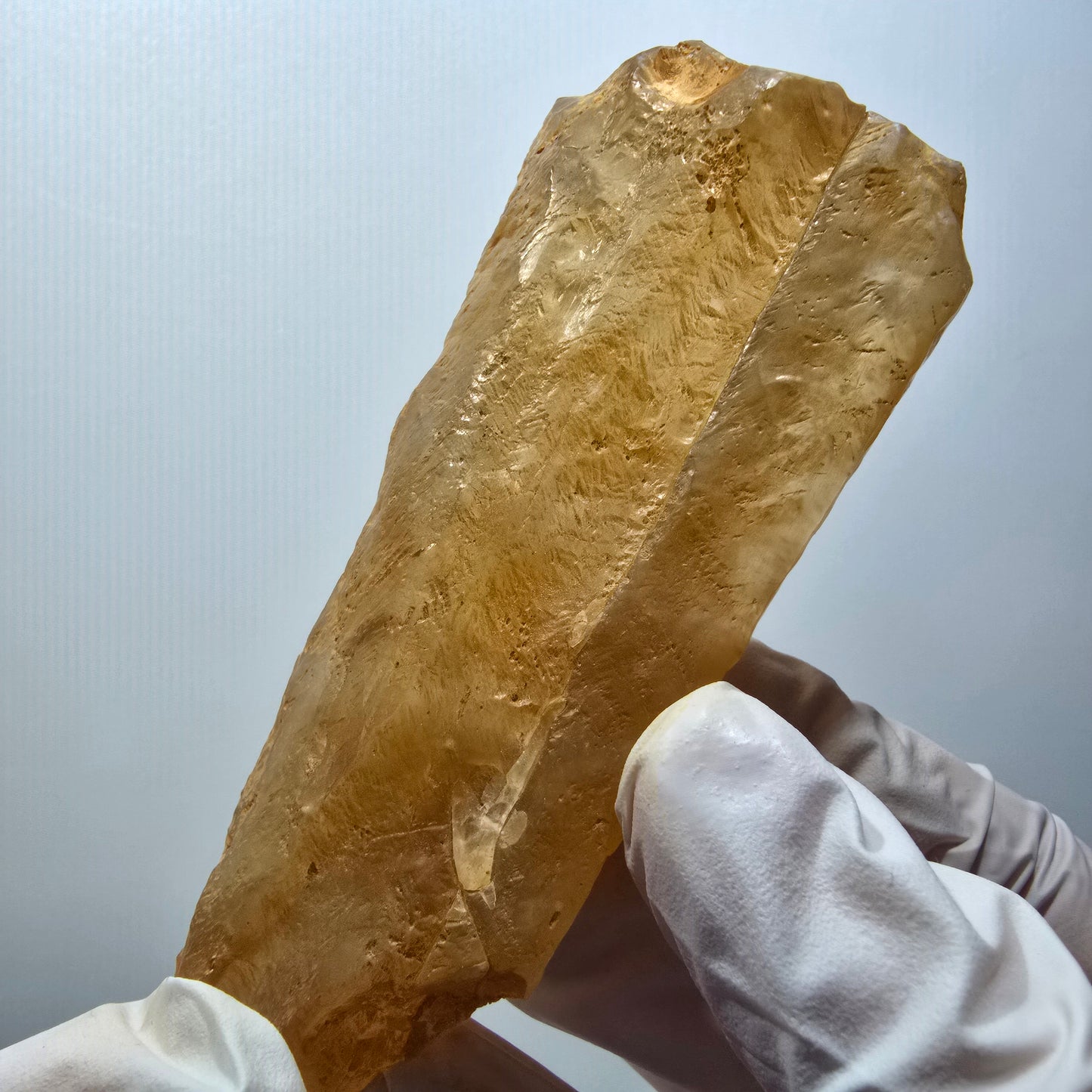 Natural Honey Calcite Crystal, yellow orange Erongo, Namibia 90*39*21mm #12557