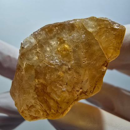 Natural Honey Calcite Crystal, yellow orange Erongo, Namibia 90*39*21mm #12557