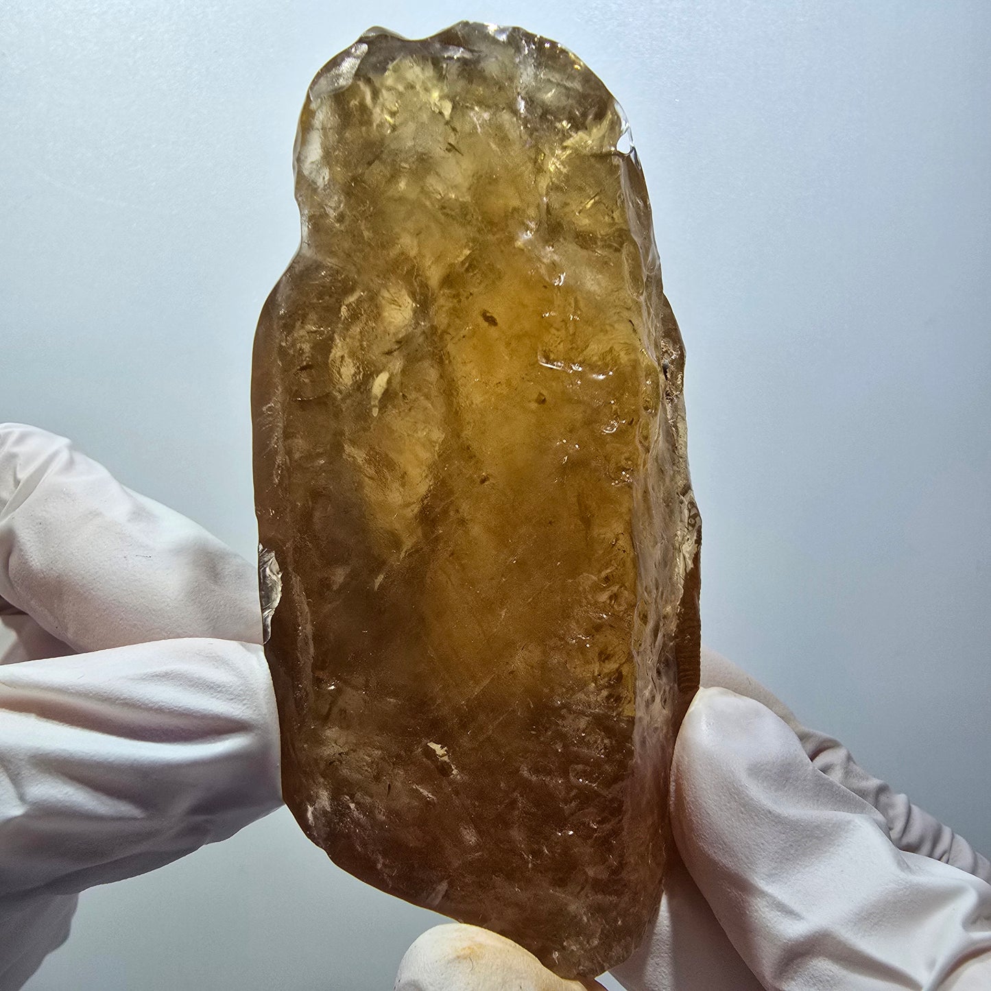 Natural Honey Calcite Crystal, yellow orange Erongo, Namibia 80*47*34mm #12559