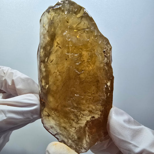 Natürlicher Honig Calcit Kristall, gelb orange Erongo, Namibia 80*47*34mm #12559