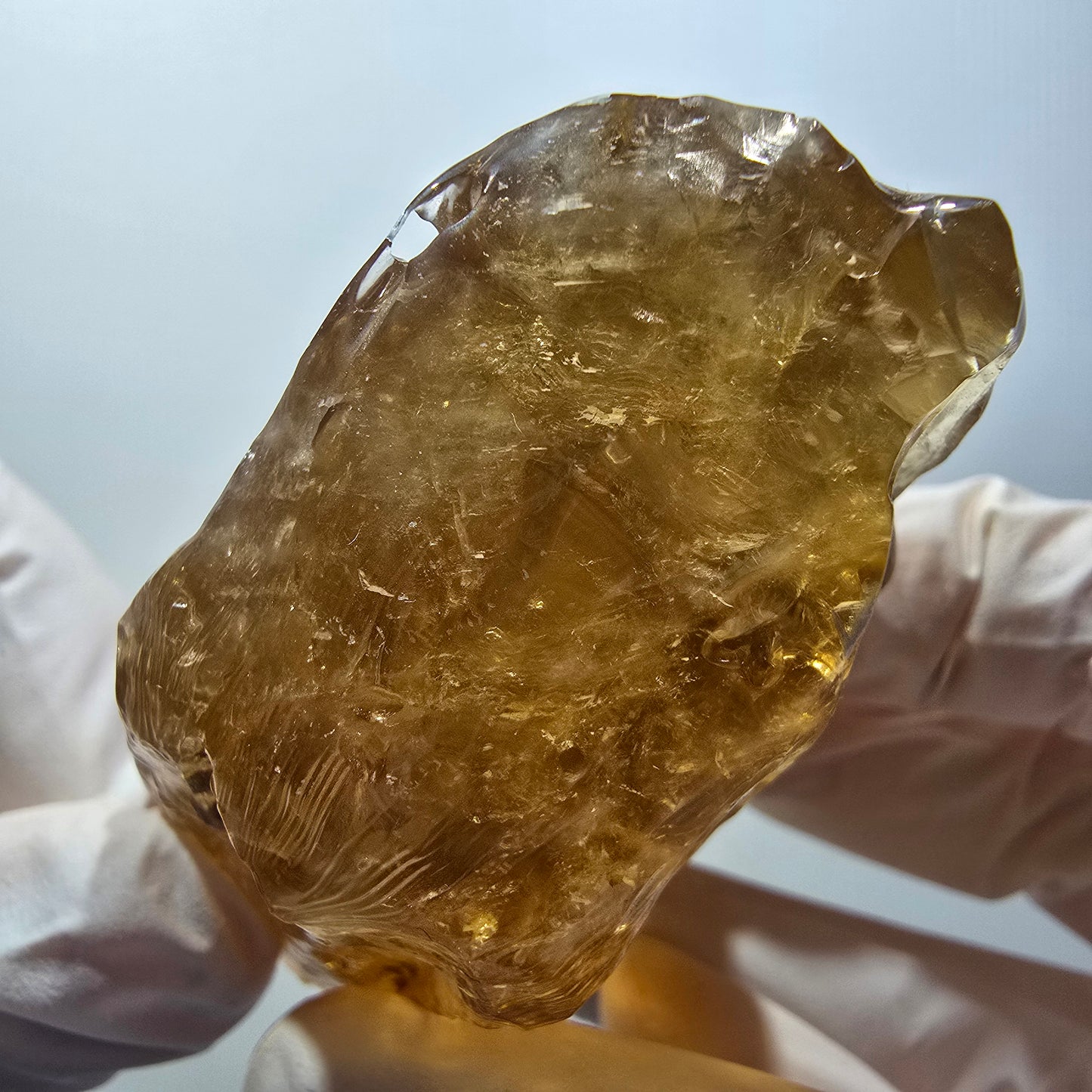 Natural Honey Calcite Crystal, yellow orange Erongo, Namibia 80*47*34mm #12559