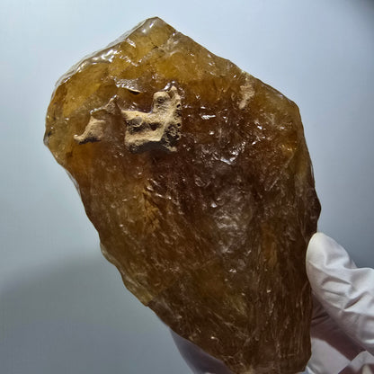 Large Natural Honey Calcite Crystal, Yellow Orange Erongo Namibia 133*81*53mm #12561