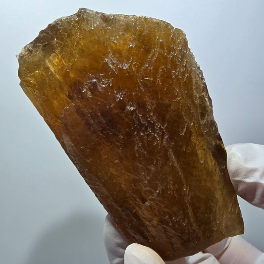 Großer Natürlicher Honig Calcit Kristall, gelb orange Erongo, Namibia 83*63*50mm #12562