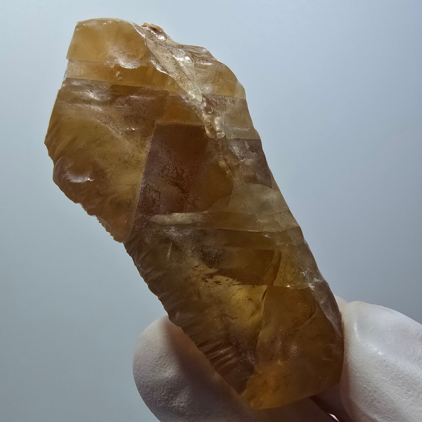 Natural Honey Calcite Crystal, yellow orange Erongo, Namibia 63*30*22mm #12563