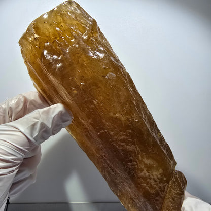 XL Natural Honey Calcite Crystal, yellow orange Erongo, Namibia 196*86*58mm #12565
