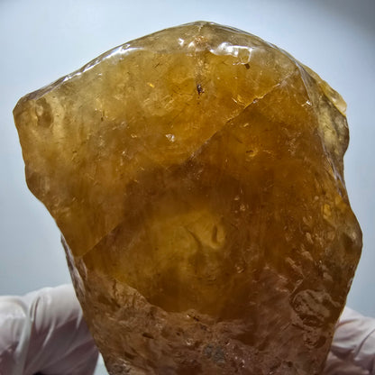 XL Natural Honey Calcite Crystal, yellow orange Erongo, Namibia 196*86*58mm #12565
