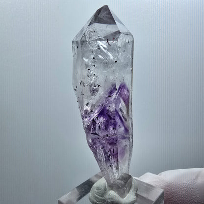 Enhydro Harlequin Skeletal Phantom Amethyst 1x Bubble Streep Mine Goboboseb. Namibia 68*22*16mm #12573