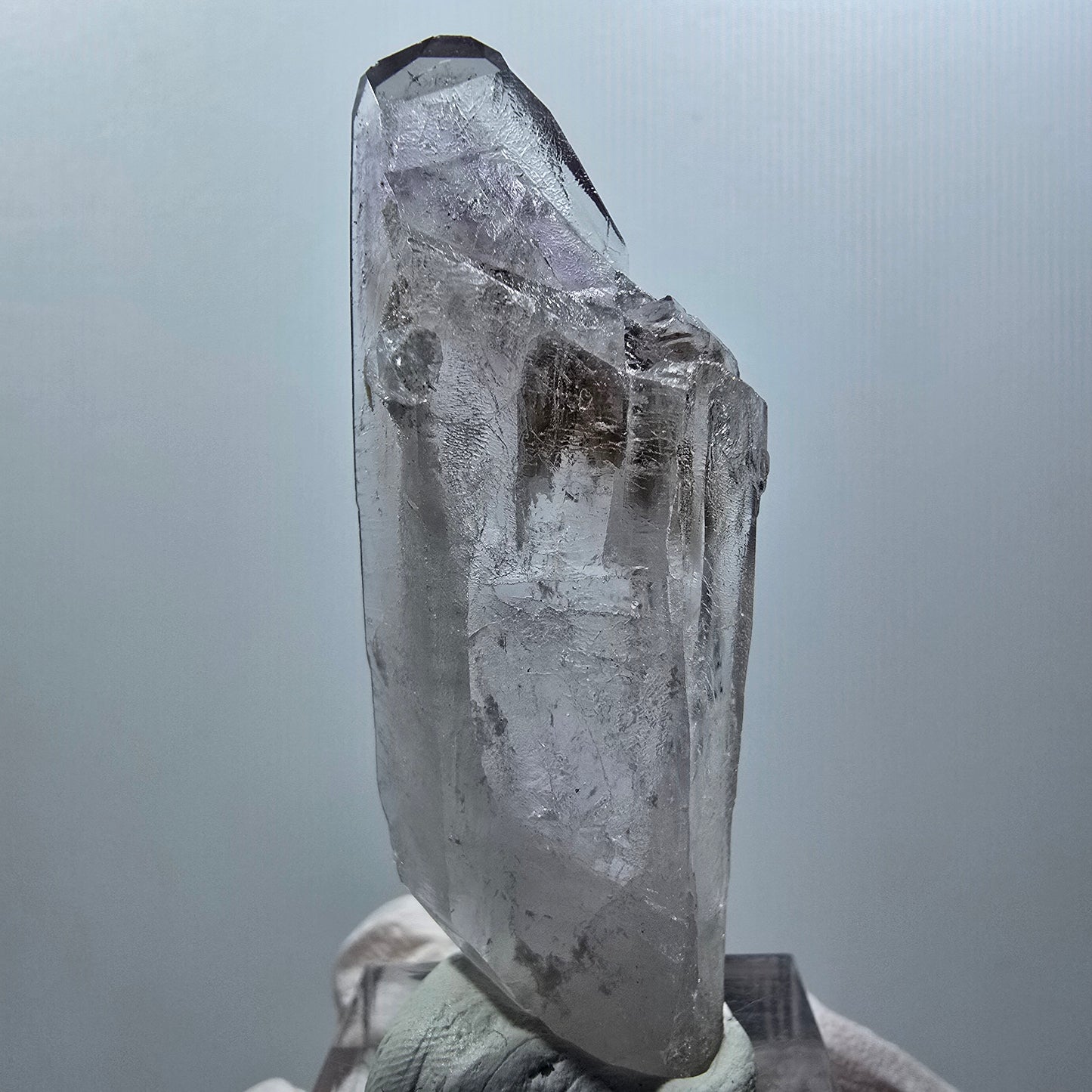 Skeletal Phantom Amethyst, Epidote, Tabular Quartz (Tabby) Streep Mine Gobobo. Namibia 56*19*9mm #12577