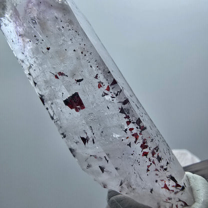 Harlequin Skeleton Phantom Amethyst, Analcime Point Streep Mine Goboboseb Namibia 51*13*12mm #12578