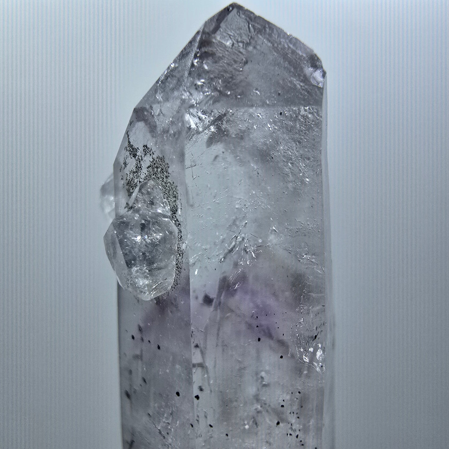 Harlequin Skeleton Phantom Amethyst, Analcime Point Streep Mine Goboboseb Namibia 51*13*12mm #12578