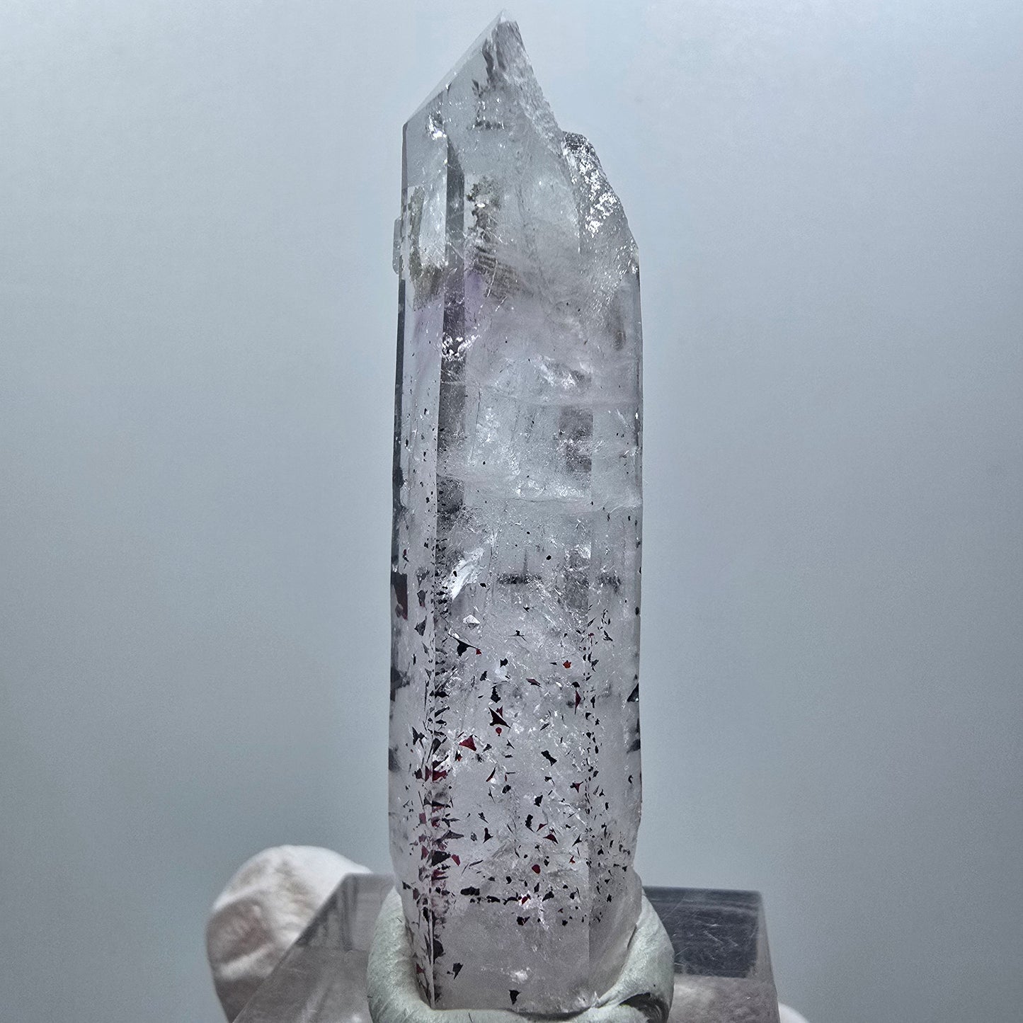 Harlequin Skeleton Phantom Amethyst, Analcime Point Streep Mine Goboboseb Namibia 51*13*12mm #12578